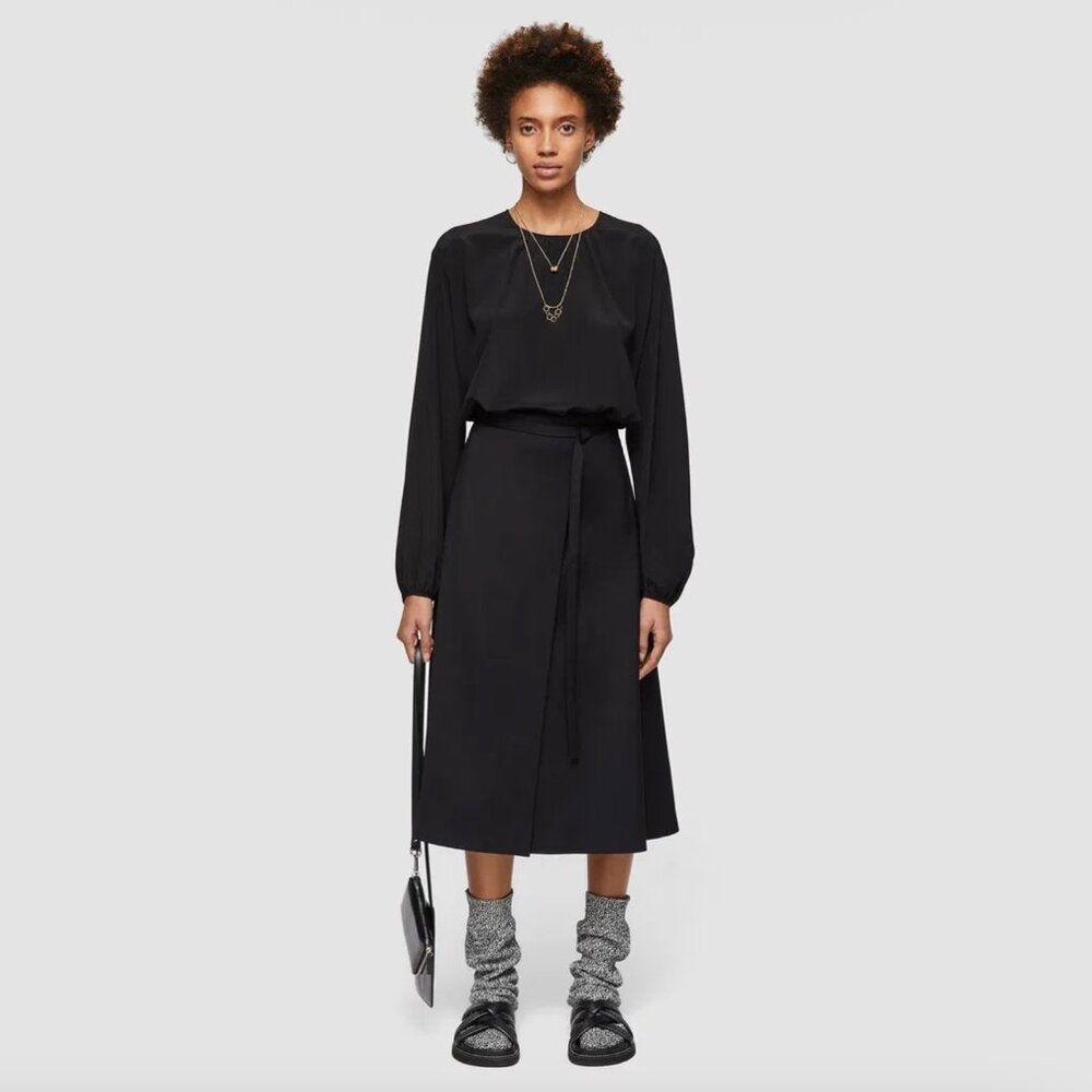 Joseph "Safra" Black A-Line Skirt, size 44 (fits 10/12)